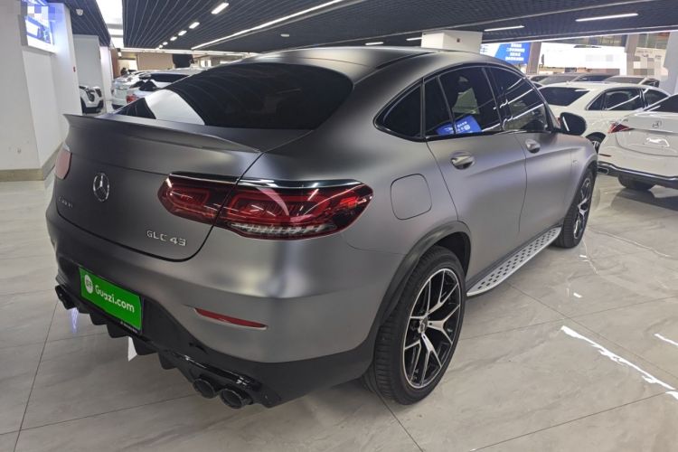Used Mercedes-Benz GLC Coupe AMG 2020 AMG GLC 43 4MATIC Coupe SUV Rear Right 45 Deg