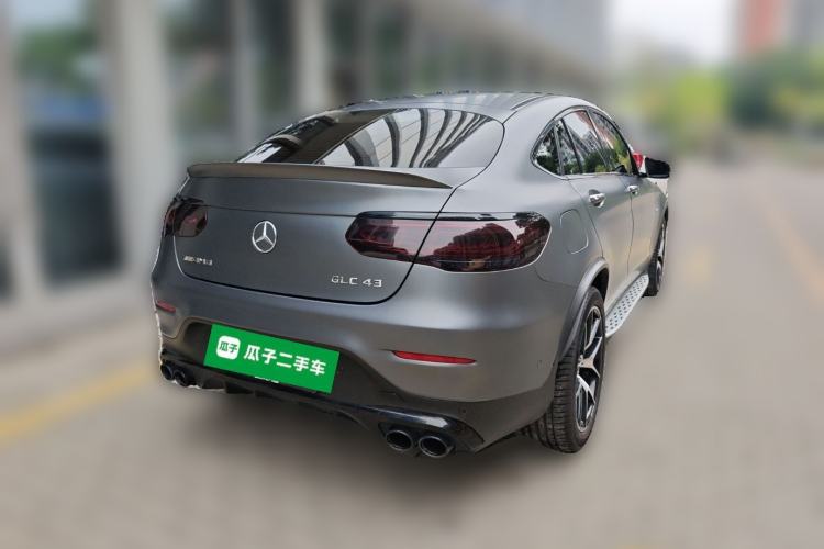 Used Mercedes-Benz GLC Coupe AMG 2020 AMG GLC 43 4MATIC Coupe SUV Rear Right 45 Deg