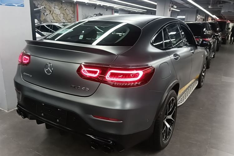 Used Mercedes-Benz GLC Coupe AMG 2020 AMG GLC 43 4MATIC Coupe SUV Rear Right 45 Deg
