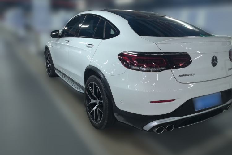 Used Mercedes-Benz GLC Coupe AMG 2020 AMG GLC 43 4MATIC Coupe SUV Rear Left 45 Deg