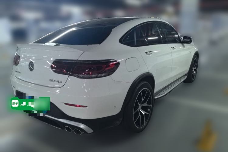 Used Mercedes-Benz GLC Coupe AMG 2020 AMG GLC 43 4MATIC Coupe SUV Rear Right 45 Deg