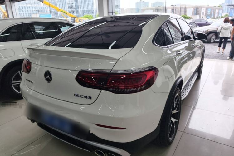 Used Mercedes-Benz GLC Coupe AMG 2020 AMG GLC 43 4MATIC Coupe SUV Rear Right 45 Deg