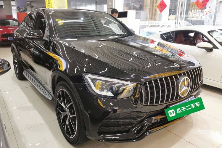 Used Mercedes-Benz GLC Coupe AMG 2022 AMG GLC 43 4MATIC Coupe SUV Front Right 45 Deg
