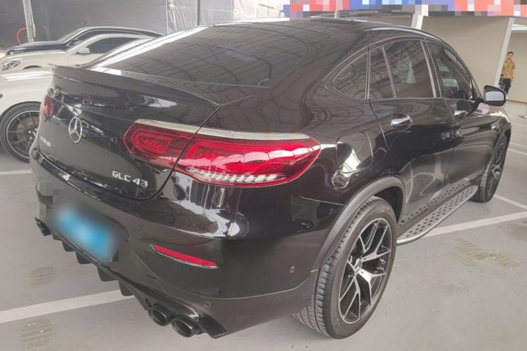 Used Mercedes-Benz GLC Coupe AMG 2022 AMG GLC 43 4MATIC Coupe SUV Rear Right 45 Deg