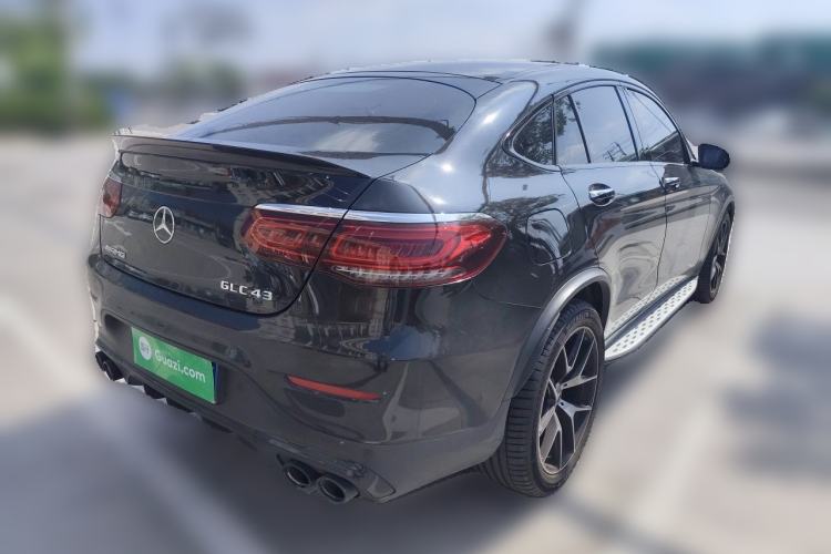 Used Mercedes-Benz GLC Coupe AMG 2022 AMG GLC 43 4MATIC Coupe SUV Rear Right 45 Deg