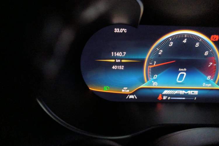 Used Mercedes-Benz GLC Coupe AMG 2022 AMG GLC 43 4MATIC Coupe SUV Odometer Close Up