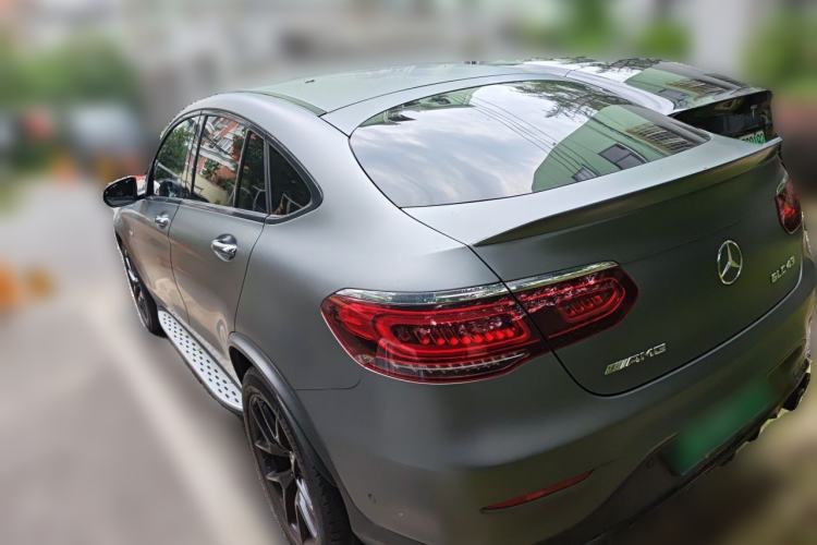 Used Mercedes-Benz GLC Coupe AMG 2022 AMG GLC 43 4MATIC Coupe SUV Rear Left 45 Deg