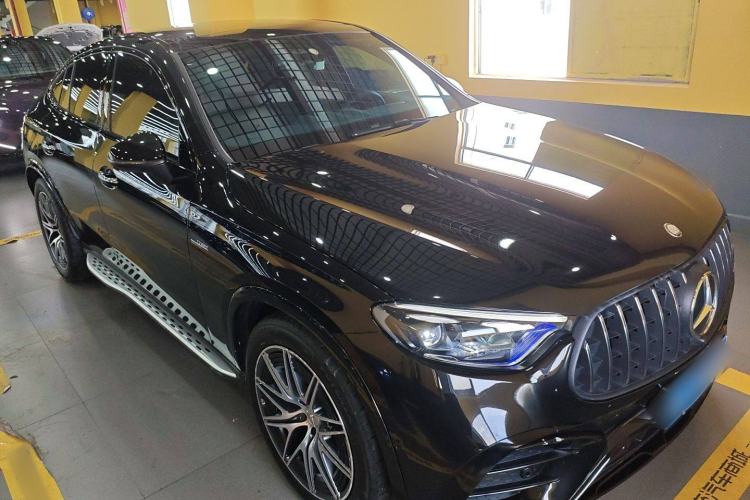 Used Mercedes-Benz GLC Coupe AMG 2024 AMG GLC 43 4MATIC Coupe SUV Front Right 45 Deg