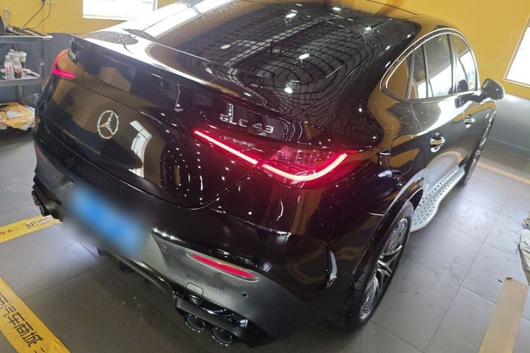 Used Mercedes-Benz GLC Coupe AMG 2024 AMG GLC 43 4MATIC Coupe SUV Rear Right 45 Deg