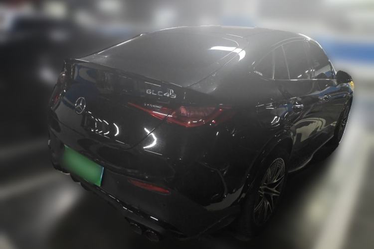Used Mercedes-Benz GLC Coupe AMG 2024 AMG GLC 43 4MATIC Coupe SUV Rear Right 45 Deg