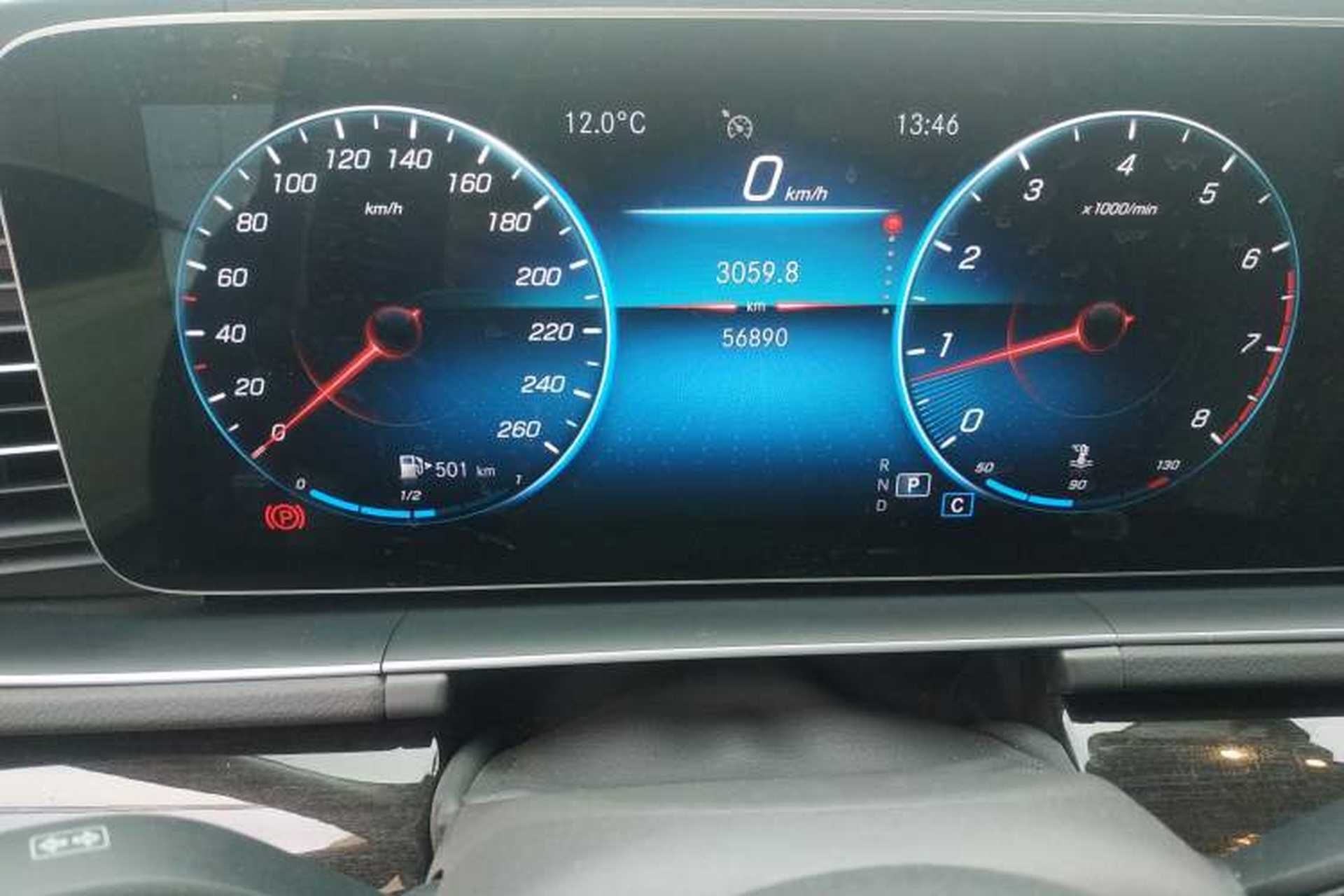 Used Mercedes-Benz GLE 2020 Restyled GLE 350 4MATIC Fashion Edition Special Version Odometer Close Up
