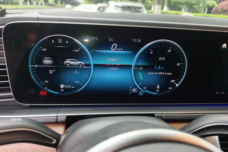 Used Mercedes-Benz GLE 2020 GLE 350 4MATIC Luxury Model Odometer Close Up