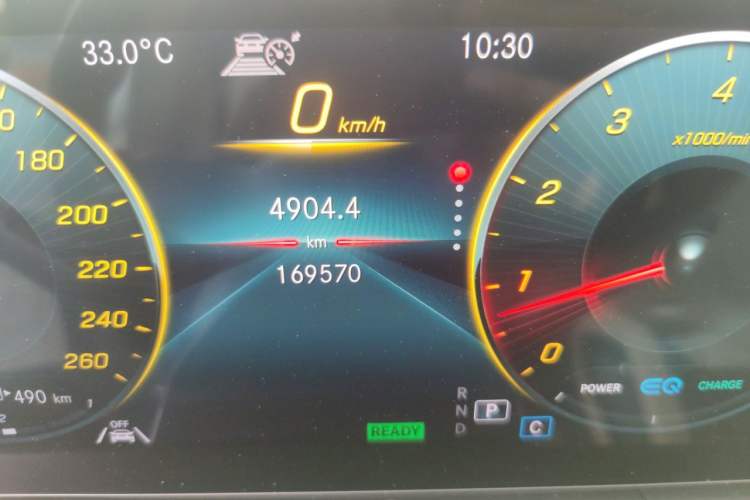 Used Mercedes-Benz GLE 2020 GLE 450 4MATIC Stylish Model Odometer Close Up