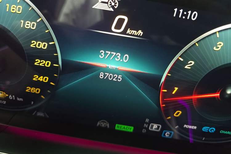 Used Mercedes-Benz GLE 2020 GLE 450 4MATIC Stylish Model Odometer Close Up