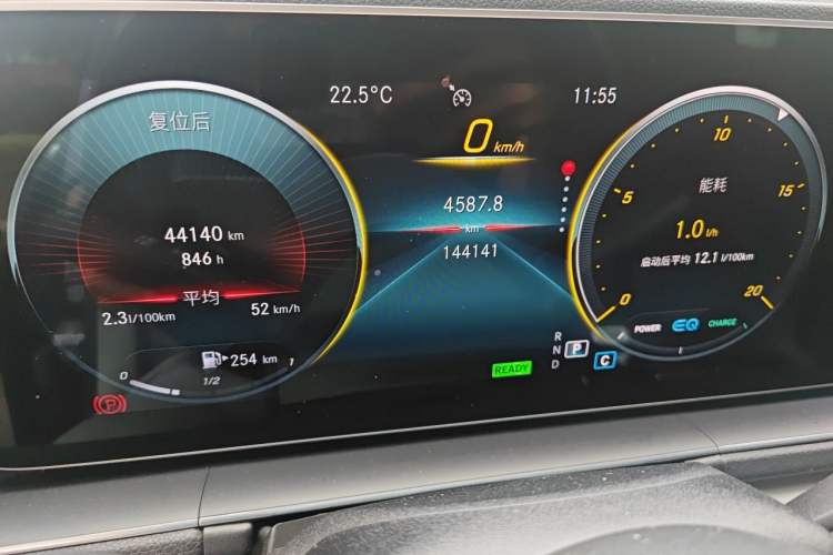 Used Mercedes-Benz GLE 2021 GLE 450 4MATIC AMG Line Odometer Close Up