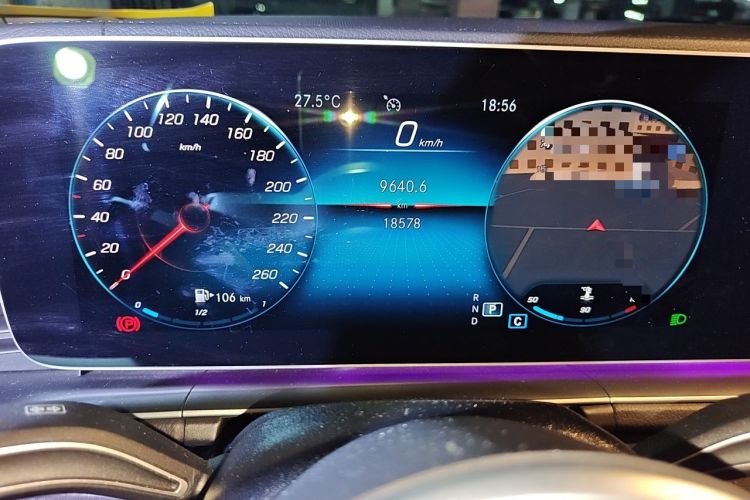 Used Mercedes-Benz GLE 2021 GLE 350 4MATIC Dynamic Edition Odometer Close Up