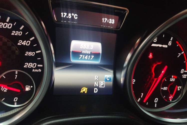 Used Mercedes-Benz GLE AMG 2017 AMG GLE 43 4MATIC Odometer Close Up