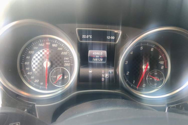 Used Mercedes-Benz GLE AMG  Odometer Close Up