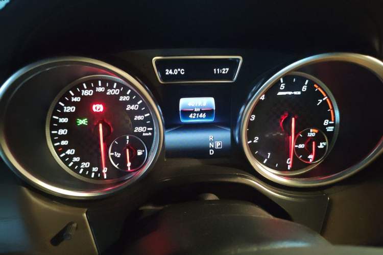 Used Mercedes-Benz GLE AMG  Odometer Close Up