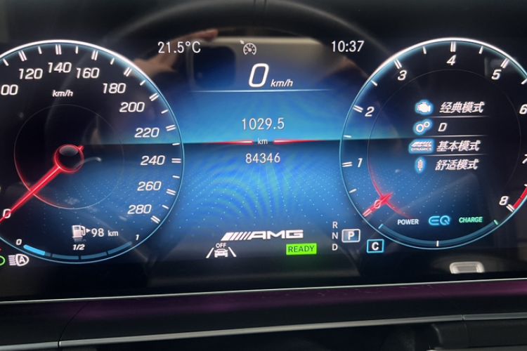Used Mercedes-Benz GLE AMG 2020 AMG GLE 53 4MATIC+ Odometer Close Up