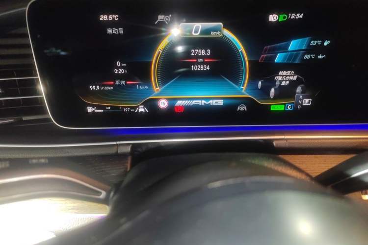 Used Mercedes-Benz GLE AMG 2020 AMG GLE 53 4MATIC+ Odometer Close Up