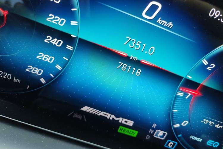 Used Mercedes-Benz GLE AMG 2020 AMG GLE 53 4MATIC+ Odometer Close Up