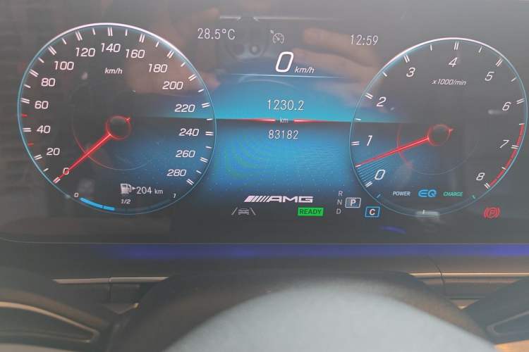 Used Mercedes-Benz GLE AMG 2020 AMG GLE 53 4MATIC+ Odometer Close Up
