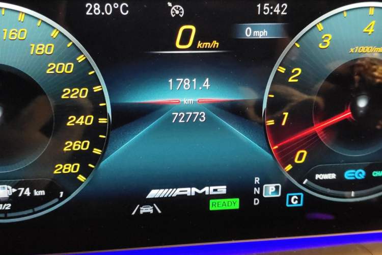 Used Mercedes-Benz GLE AMG 2020 AMG GLE 53 4MATIC+ Odometer Close Up