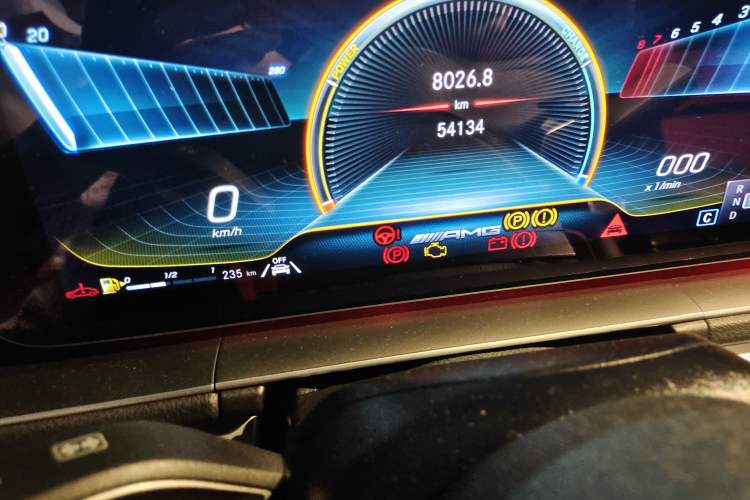 Used Mercedes-Benz GLE AMG 2020 AMG GLE 53 4MATIC+ Odometer Close Up