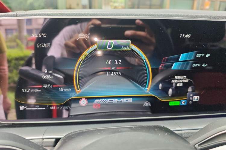 Used Mercedes-Benz GLE AMG 2020 AMG GLE 53 4MATIC+ Odometer Close Up