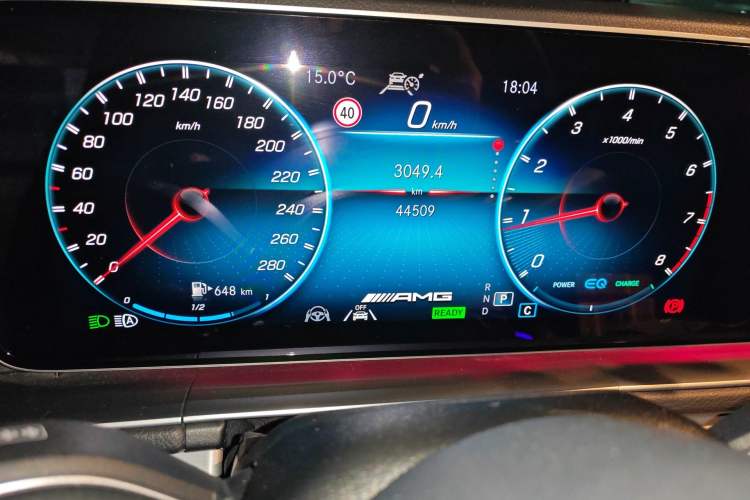 Used Mercedes-Benz GLE AMG 2020 AMG GLE 53 4MATIC+ Odometer Close Up