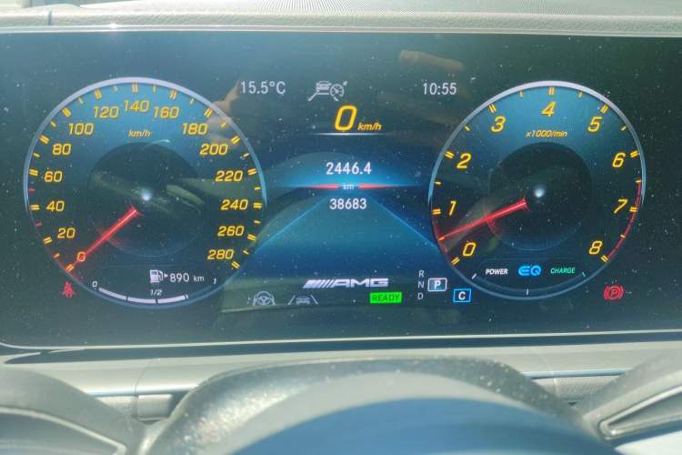 Used Mercedes-Benz GLE AMG 2020 AMG GLE 53 4MATIC+ Odometer Close Up