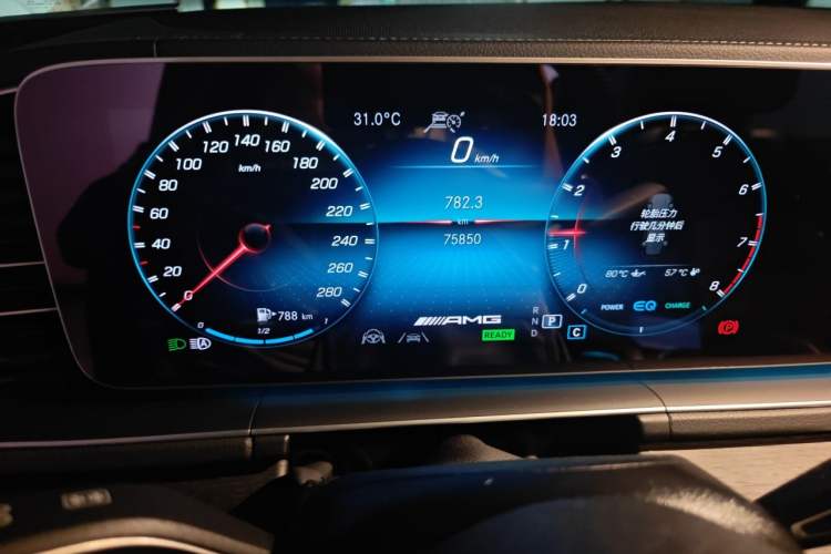 Used Mercedes-Benz GLE AMG 2022 AMG GLE 53 4MATIC+ Odometer Close Up