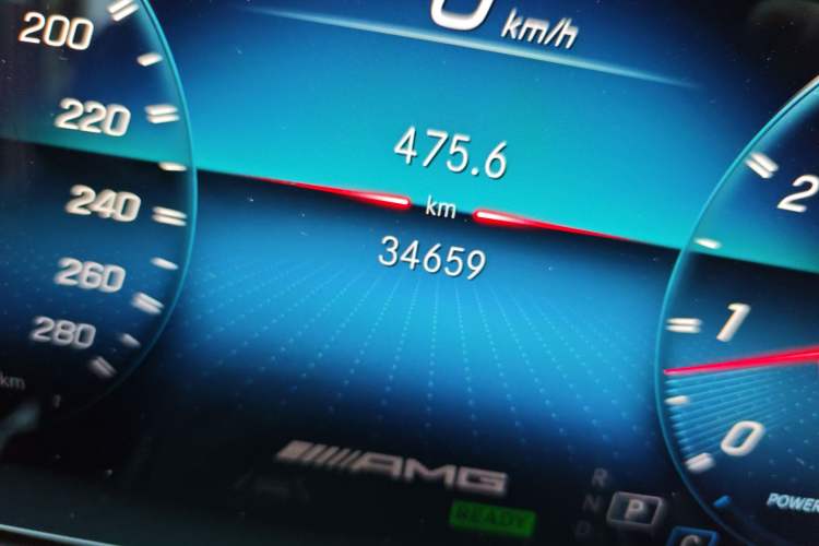 Used Mercedes-Benz GLE AMG 2022 AMG GLE 53 4MATIC+ Odometer Close Up
