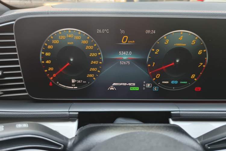 Used Mercedes-Benz GLE AMG 2022 AMG GLE 53 4MATIC+ Odometer Close Up