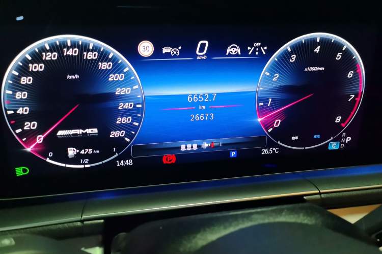 Used Mercedes-Benz GLE AMG 2023 AMG GLE 53 4MATIC+ Odometer Close Up