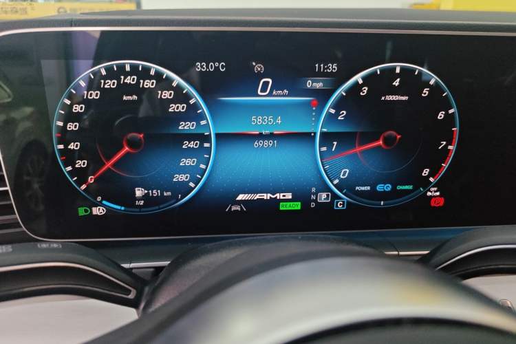 Used Mercedes-Benz GLE AMG 2023 AMG GLE 53 4MATIC+ Odometer Close Up
