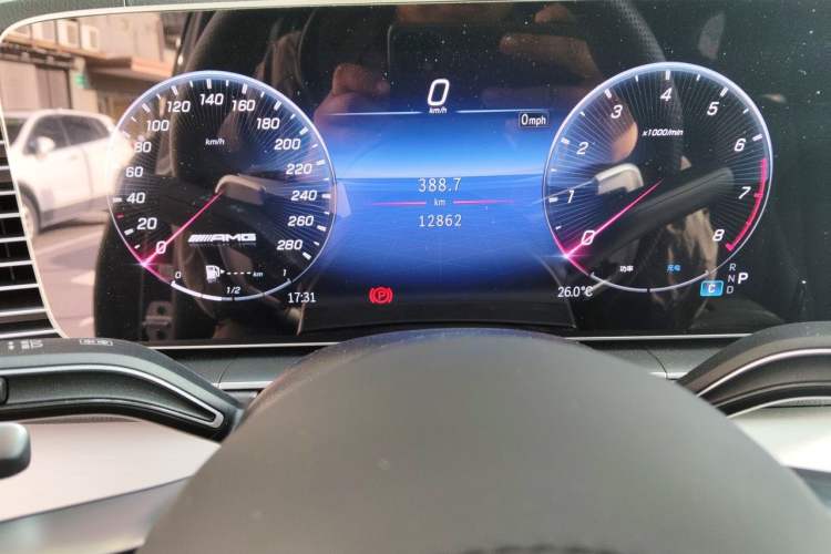 Used Mercedes-Benz GLE AMG 2023 AMG GLE 53 4MATIC+ Odometer Close Up