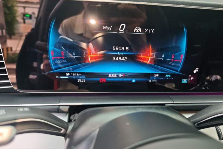 Used Mercedes-Benz GLE AMG 2024 AMG GLE 53 4MATIC+ Odometer Close Up