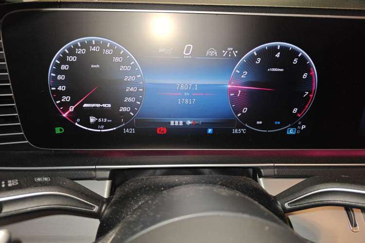 Used Mercedes-Benz GLE AMG 2024 AMG GLE 53 4MATIC+ Odometer Close Up