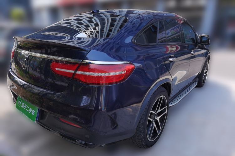 Used Mercedes-Benz GLE Coupe 2015 GLE 450 AMG 4MATIC Coupe SUV Rear Right 45 Deg