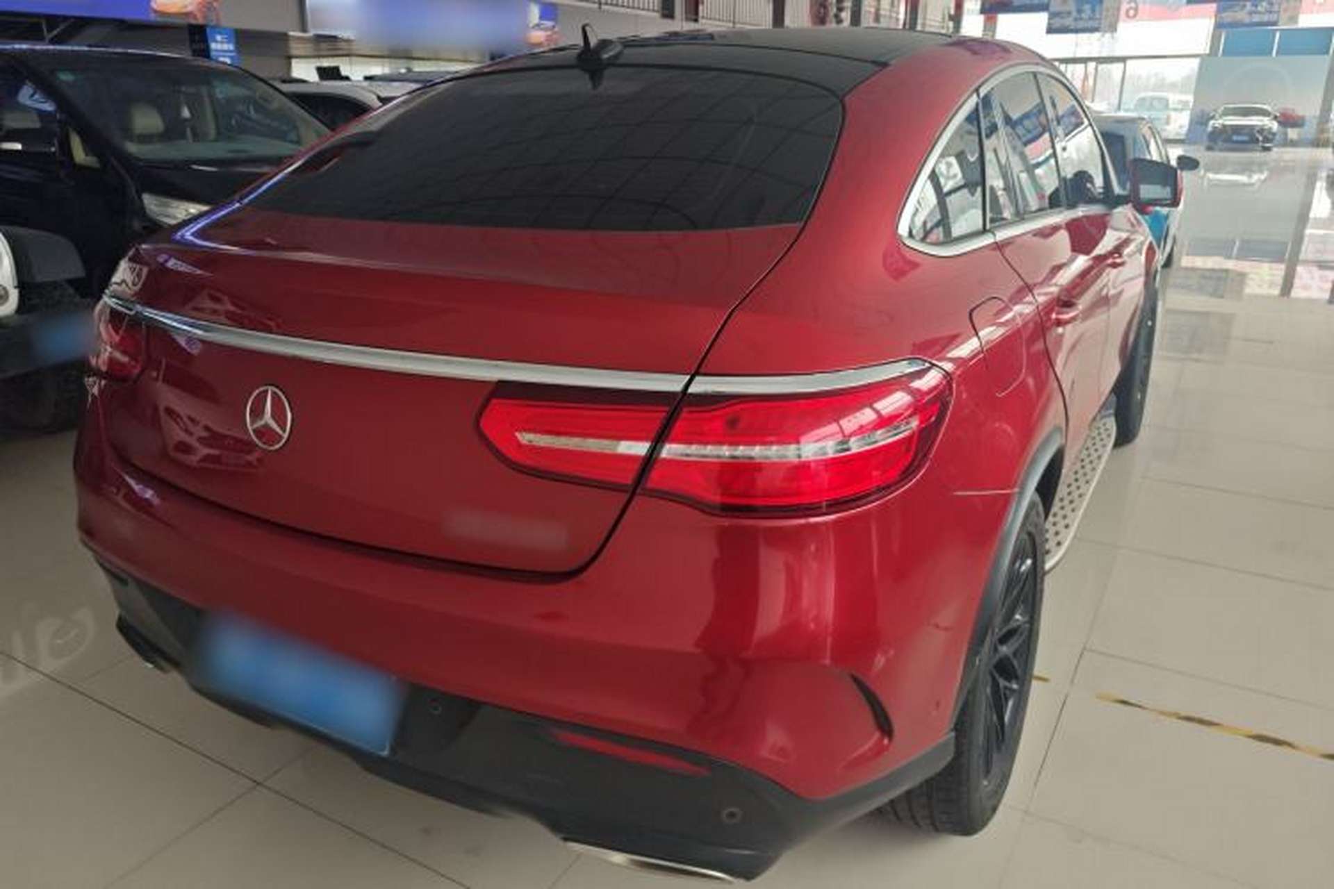 Used Mercedes-Benz GLE Coupe 2015 GLE 320 4MATIC Coupe SUV Rear Right 45 Deg
