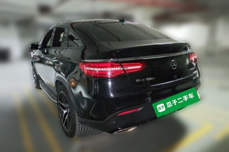 Used Mercedes-Benz GLE Coupe 2017 GLE 500 4MATIC Coupe SUV Rear Left 45 Deg