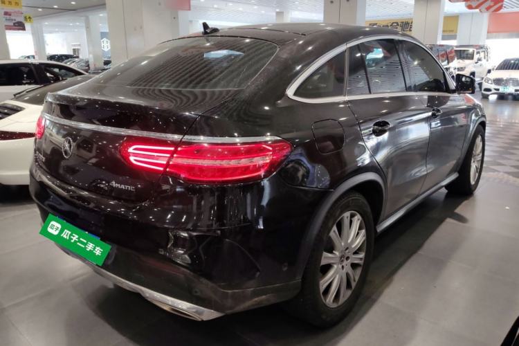 Used Mercedes-Benz GLE Coupe 2017 GLE 320 4MATIC Coupe SUV Rear Right 45 Deg