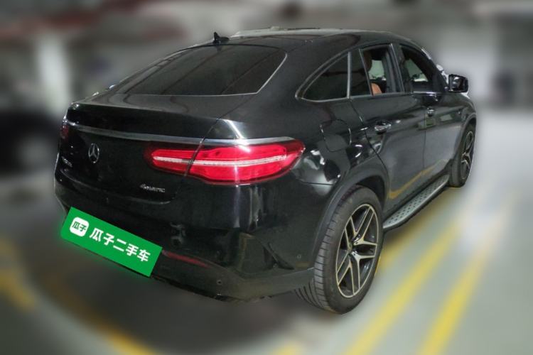 Used Mercedes-Benz GLE Coupe 2017 GLE 500 4MATIC Coupe SUV Rear Right 45 Deg