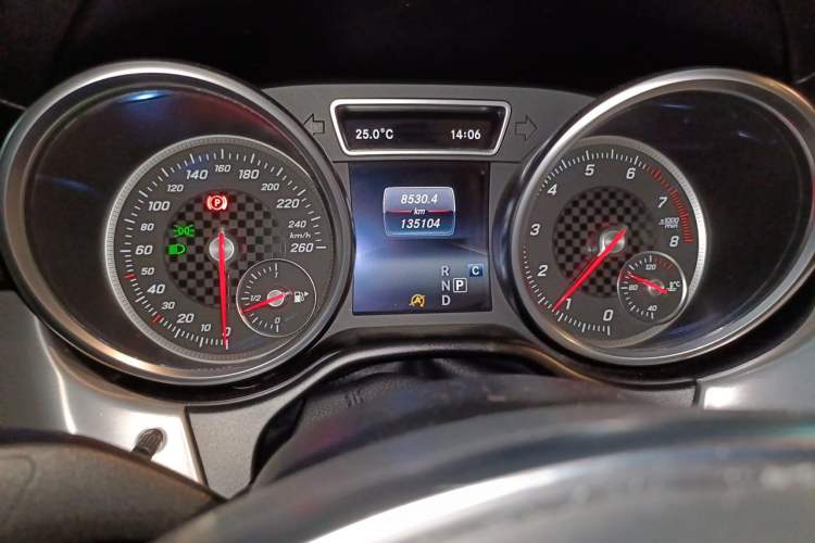 Used Mercedes-Benz GLE Coupe 2017 GLE 450 AMG 4MATIC Coupe SUV Odometer Close Up