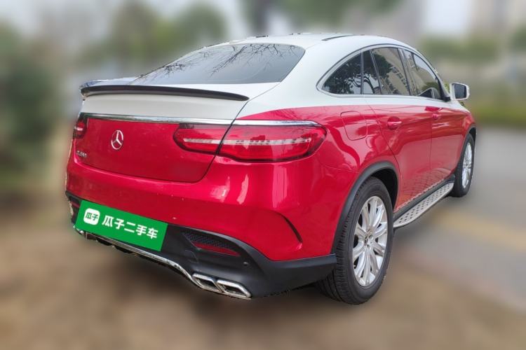 Used Mercedes-Benz GLE Coupe 2017 GLE 320 4MATIC Coupe SUV Rear Right 45 Deg