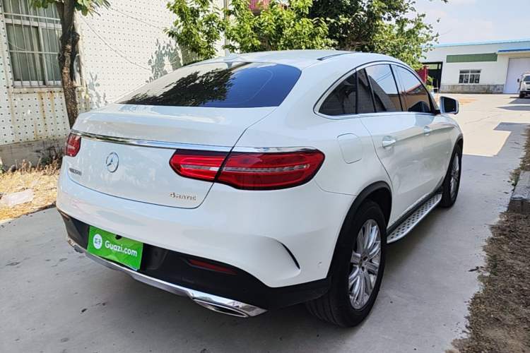 Used Mercedes-Benz GLE Coupe 2017 GLE 320 4MATIC Coupe SUV Rear Right 45 Deg