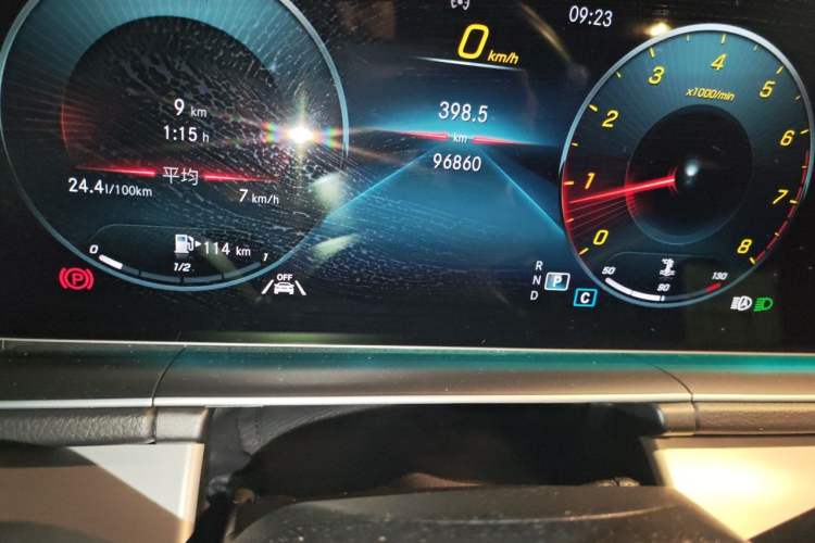 Used Mercedes-Benz GLE Coupe 2020 GLE 350 4MATIC Coupe SUV Luxury Model Odometer Close Up