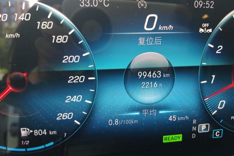Used Mercedes-Benz GLE Coupe 2020 GLE 450 4MATIC Coupe SUV Fashion Model Odometer Close Up